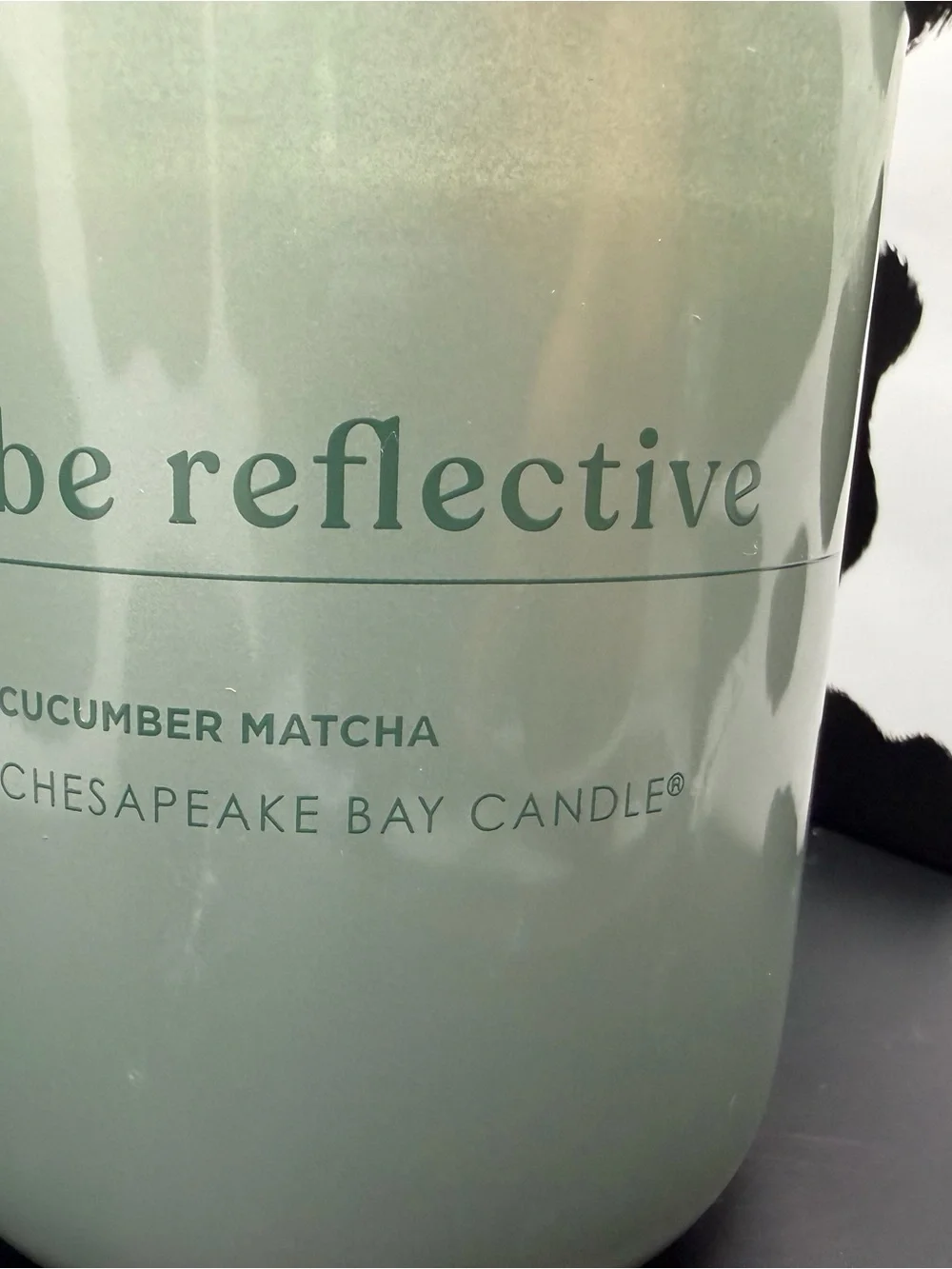 Chesapeake Bay Sage Green Cucumber Matcha Candle Large 13 OZ Jar